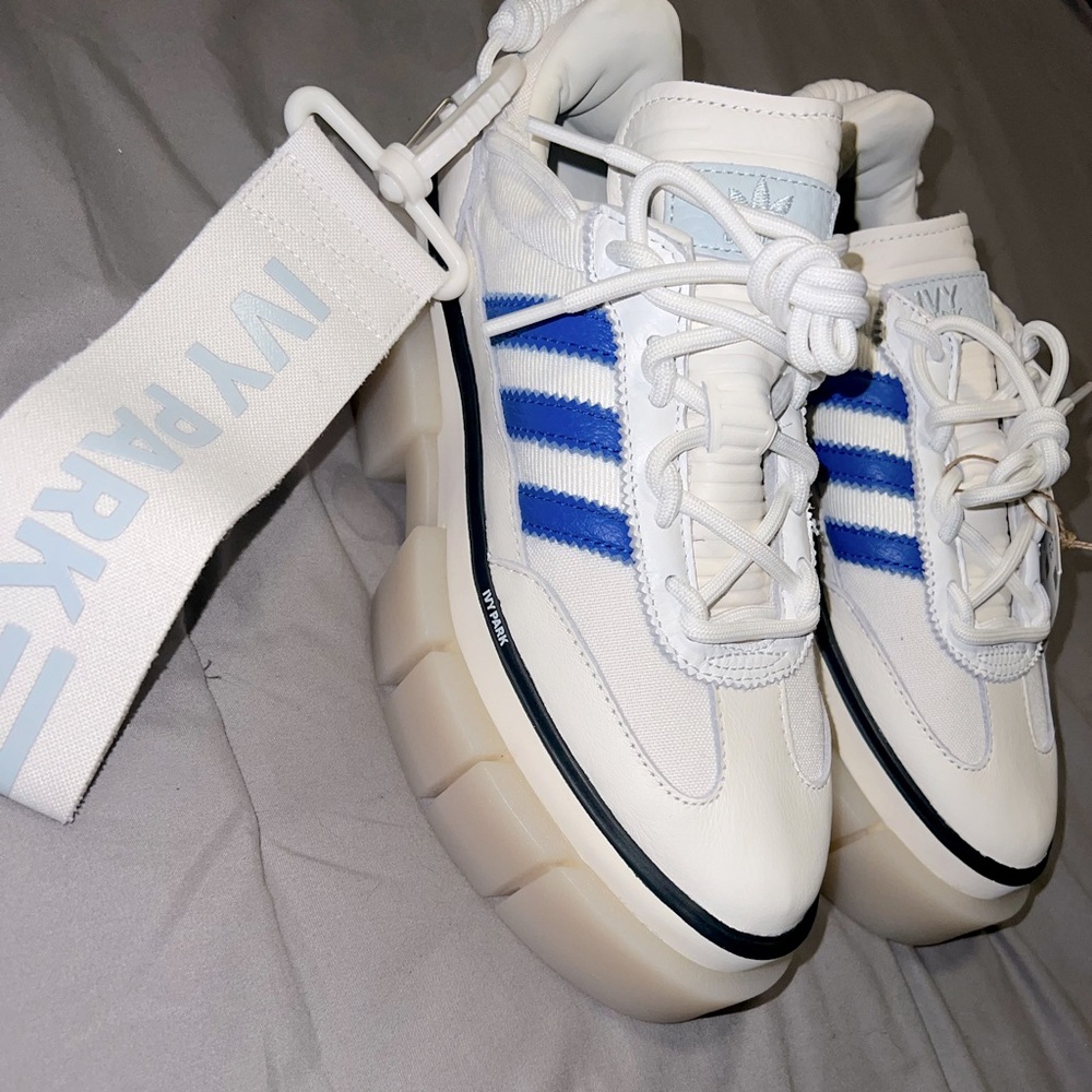 Adidas Ivy Park Super Sleek Chunky Sneakers “Glow-Blue” Sz. 7